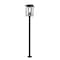 Z-Lite Seoul 4 Light Outdoor Post Mounted Fixture, Black & Clear 571PHXXLS-536P-BK - alternate 1